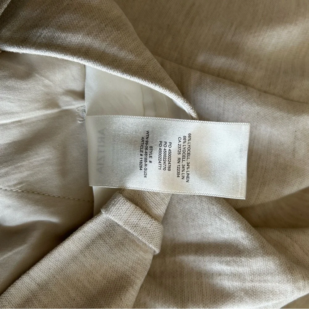 Wilfred effortless Straight Leg Linen-Blend Pants in Light Ivory